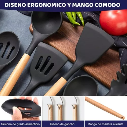 Set Utensilios GRANDE Silicona X19 PCS