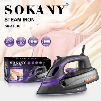 Plancha a vapor de ropa Sokany