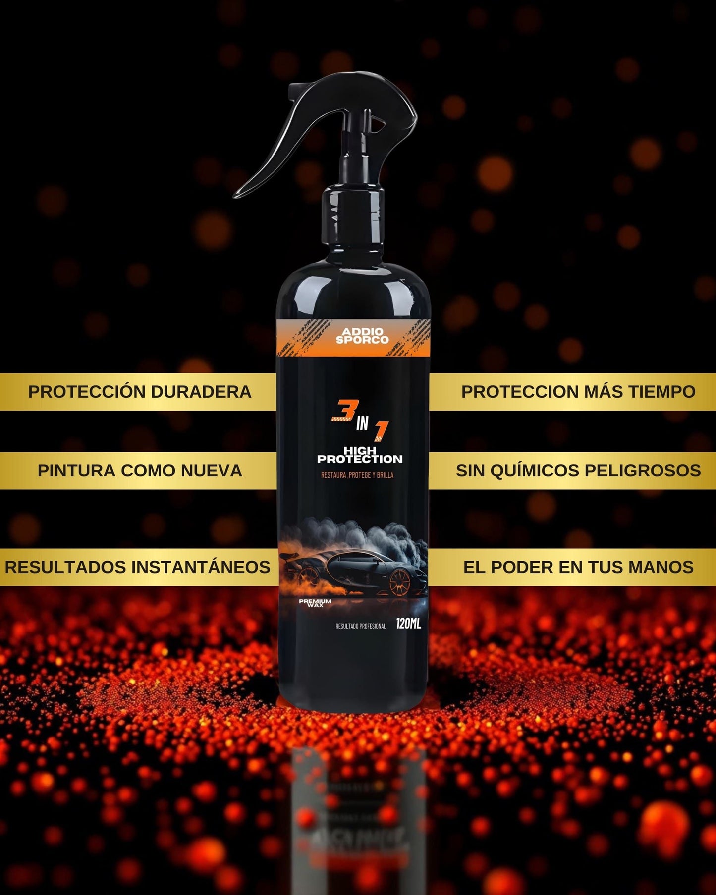 PREMIUM WAX 120 ML+CERA  60GR+PAÑO MICRO